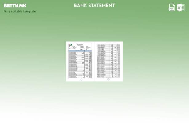 Модерен стил Бангладеш Exim bank извод на сметка шаблон за збор