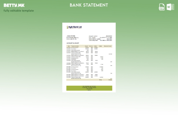 Модерен стил Гамбија Арапска Гамбија исламска банка Шаблон извод