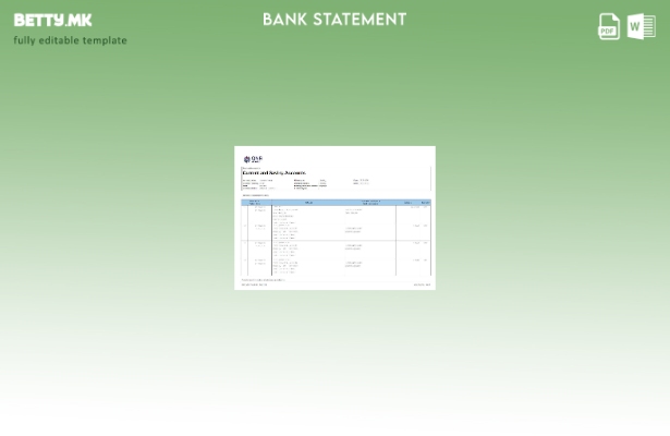 Модерен стил Катар QNB ALAHLI шаблон за извод од банка
