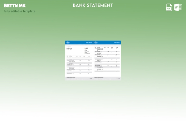 Модерен стил Пакистан United Bank Limited извод на сметка шаблон за страници на