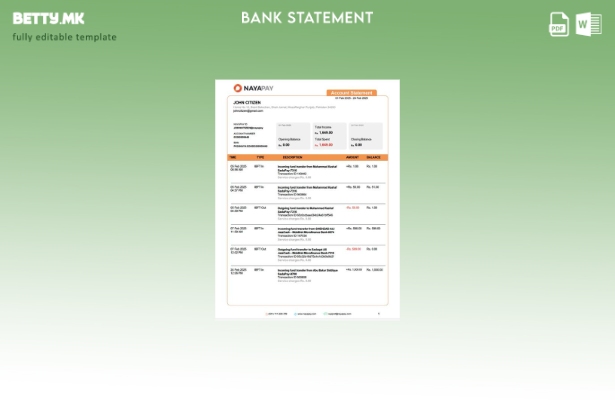 Модерен стил Пакистански NayaPay шаблон за зборови