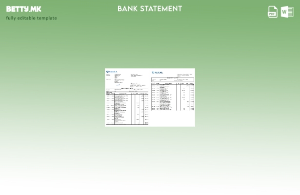 Модерен стил Уганда Станбик банка Excel шаблон