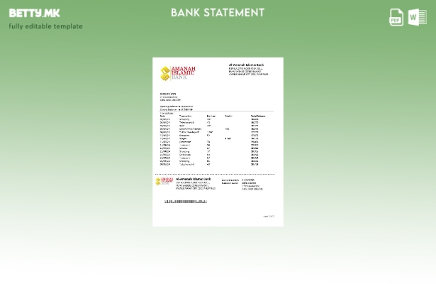 Модерен стил Филипини Ал Аманах исламски инвестициски банкарски шаблон за збор