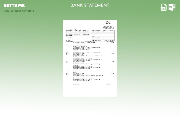 Модерен стил Шаблон Германија Deutsche Handelbank