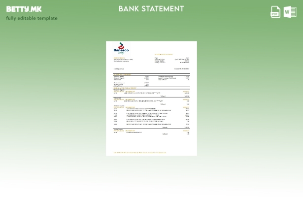 Модерен стил Шаблон за збор за извод од банка од Венецуела Банеско