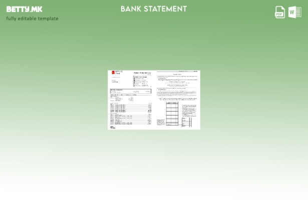 Модерен стил Шаблон за збор страници за изводи од банка на САД Хауард