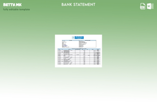 Модерен стил Шаблон за зборови за изјава на Индиската банка на Махараштра