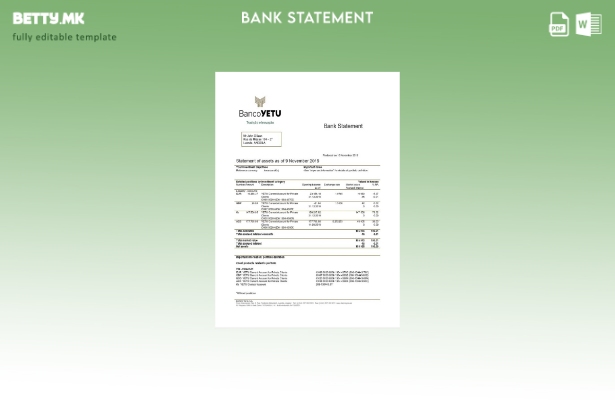 Модерен стил Шаблон за извод од банка од Ангола Банко Јету