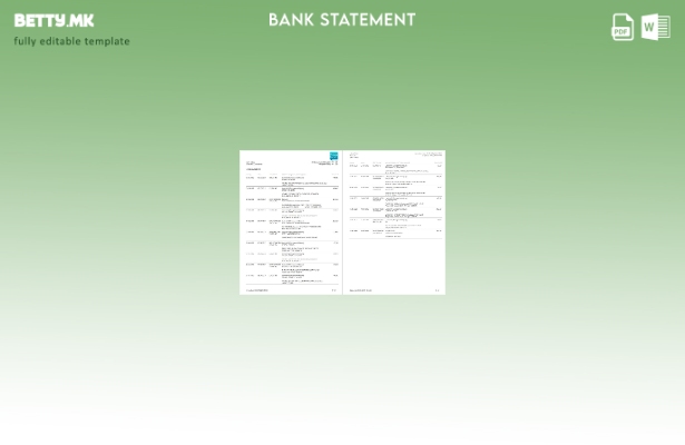 Модерен стил Шаблон за страници за изводи од Германија Consorsbank