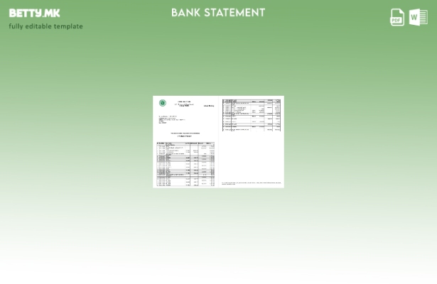 Модерен стил Шаблон за страници со зборови за изјава на Индија Обединета банка н