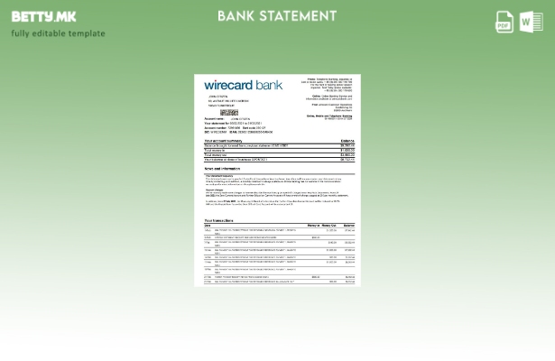 Модерен стил Шаблон за Wirecard Германија Ашхајм