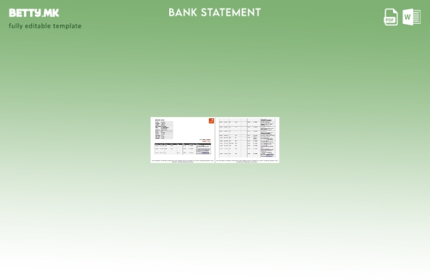 Модерен стил на Нигерија Guaranty Trust Bank Plc шаблон за страници за Word