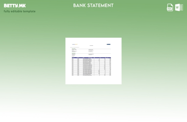 Модерен стил на ОАЕ Емирати за извод на сметката NBD шаблон за верзија на зборот