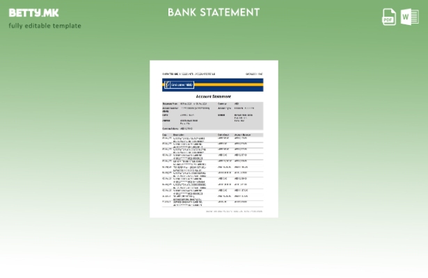 Модерен стил на Обединетите Арапски Емирати Дубаи Емирати, шаблон за ексел банка