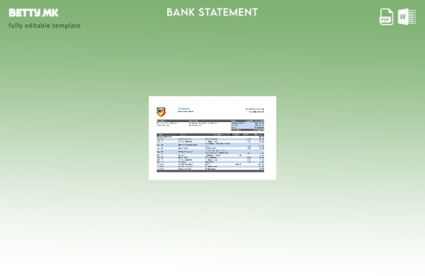 Модерен стил на Романија Banca Transilvania извод од банкарски шаблон за ексел в