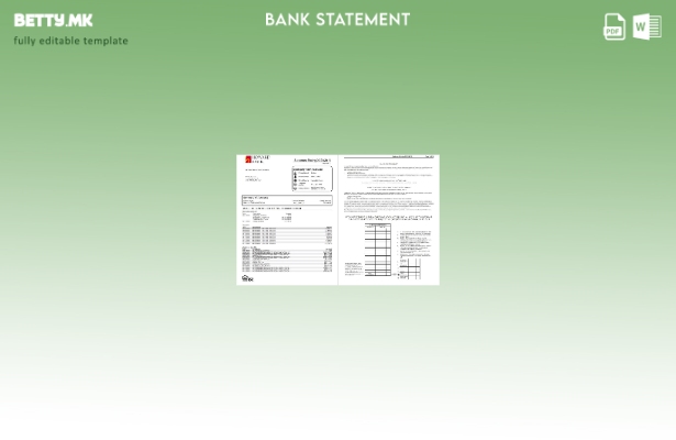 Модерен стил на САД Мериленд Хауард Бизнис извод од банкарски збор (страници).