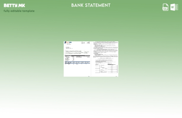 Модерен стил на САД Оклахома SNB шаблон за збор страници за извод од банка