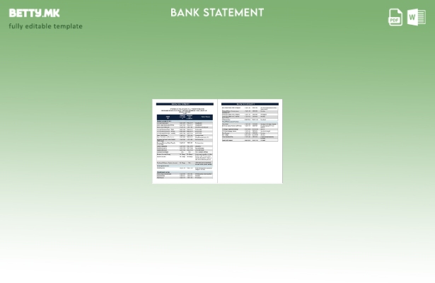 Модерен стил на САД JPMorgan Chase шаблон за збор страници за извод од банка