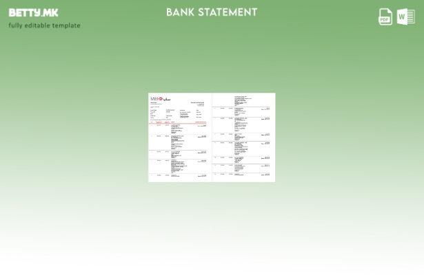 Модерен стил на Саудиска Арабија SABB банкарски изводи за шаблон страници со збо