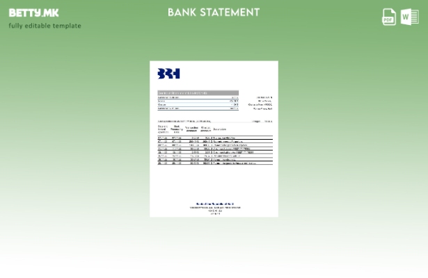 Модерен стил на Хаити BRH банкарски шаблон ексел