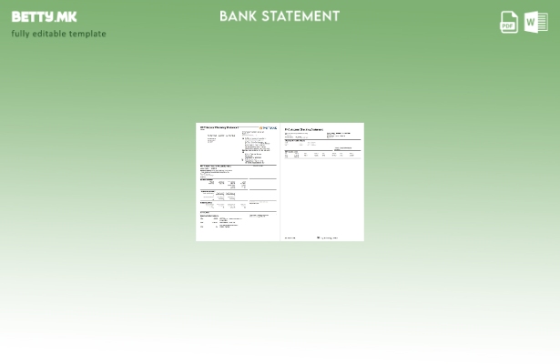 Модерен стил на шаблон за збор страници за изводи од банка во САД PNC