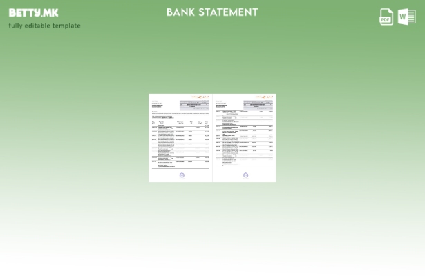 Модерен стил на шаблон за зборови за изводи на сметката на ОАЕ Машрек