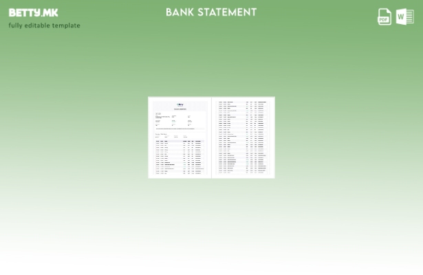 Модерен стил на шаблон за страници за зборови за изводи за сметката Нигерија Opa