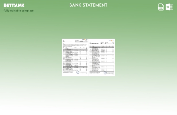 Модерен стил на шаблон за страници за зборови од банкарски извод од ОАЕ Машрек