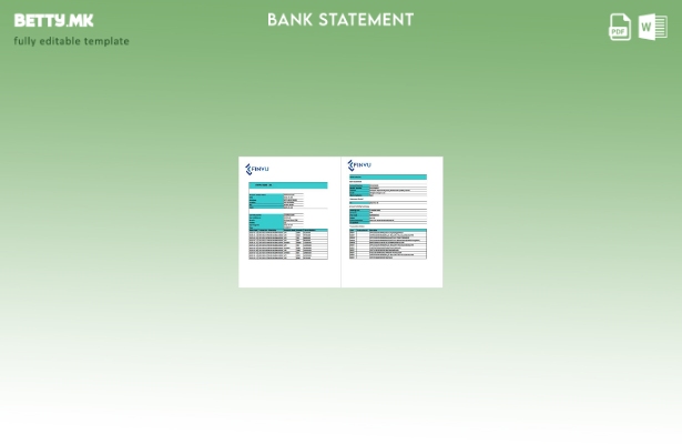 Модерен стил на India Finvu bank Ltd. Шаблон за страници за зборови за извод на