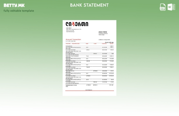 Модерен стил шаблон Грузија Либерти Банка