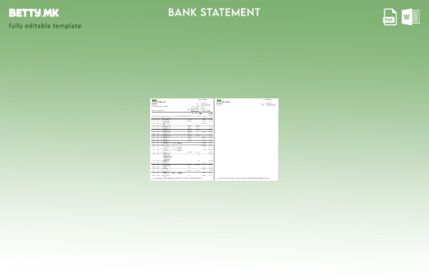 Модерен стил шаблон за збор за извод од банка MCB од Пакистан