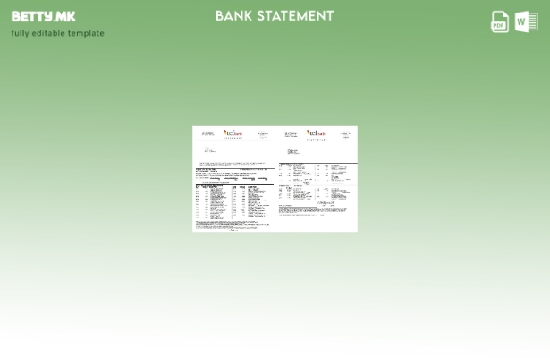 Модерен стил шаблон за збор страници за извод од банка TCF во САД