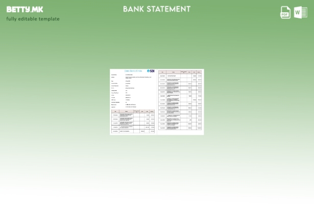 Модерен стил, Страници со зборови со извод од сметката на Државната банка на Инд