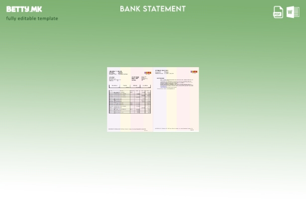 Модерен стил, страници со зборови за извод од банка во Индија IDFC, шаблон за но