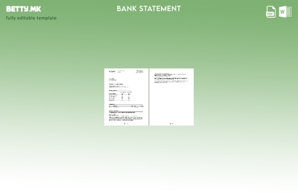 Модерен стил, шаблон за збор за извод од банкарска сметка со премиум картичка со