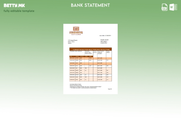 модерен стил Јемен Шаблон за збор за извод од банка на меѓународна банка на Јеме