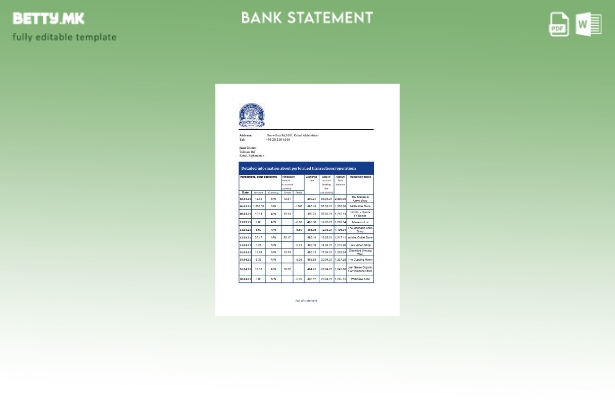 модерен стил Авганистан Да Авганистан банка извод од ексел шаблон