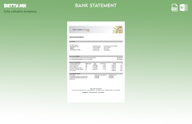 модерен стил Еквадор Централна банка на Еквадор шаблон за изводи на зборови