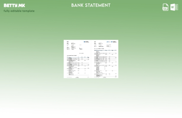 модерен стил Изјава на Германија Graubundner Kantonalbank на Deutsch, шаблон за