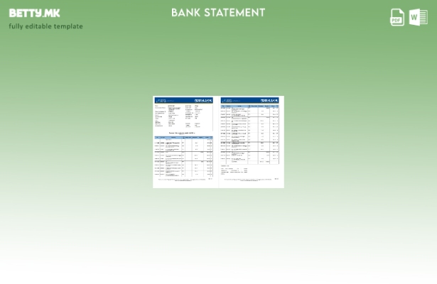 модерен стил Индија Федерална банкарска сметка изводи шаблон страници збор