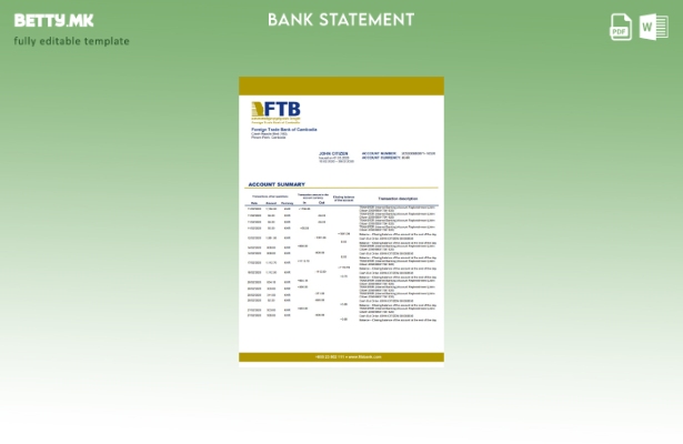 модерен стил Камбоџа, надворешно трговска банка на Камбоџа, шаблон за збор за из