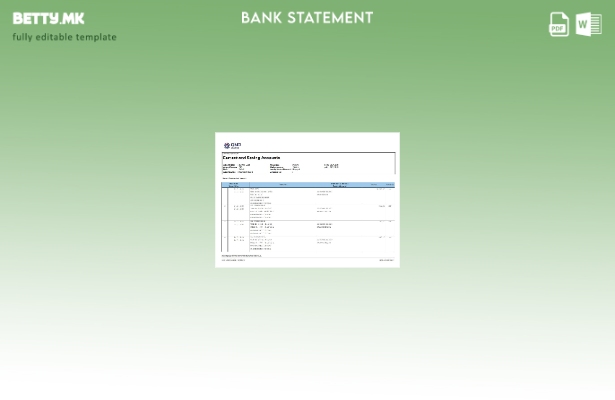 модерен стил Катар QNB Алахли извод од банка – месеци шаблон за верзија на зборо