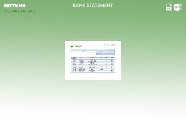 модерен стил Киргистан Збор за комерцијален банкарски извод. шаблон
