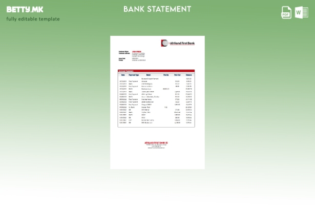 модерен стил Конго Африланд Шаблон за збор за прв извод од банка