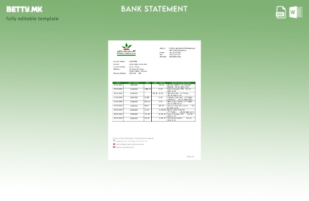 модерен стил Мароко Кредит Агрикол банкарски шаблон ексел