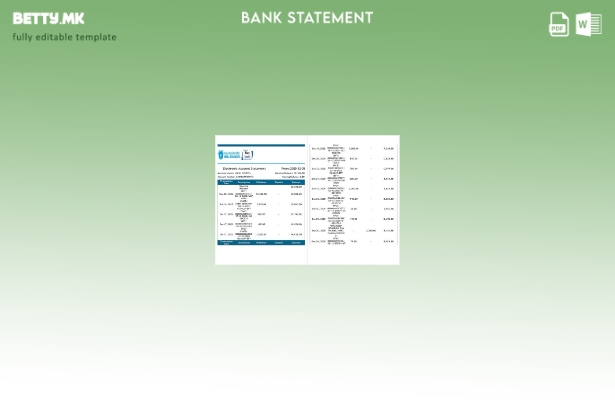 модерен стил Непал СБИ банка електронски извод на сметката шаблон страници за зб