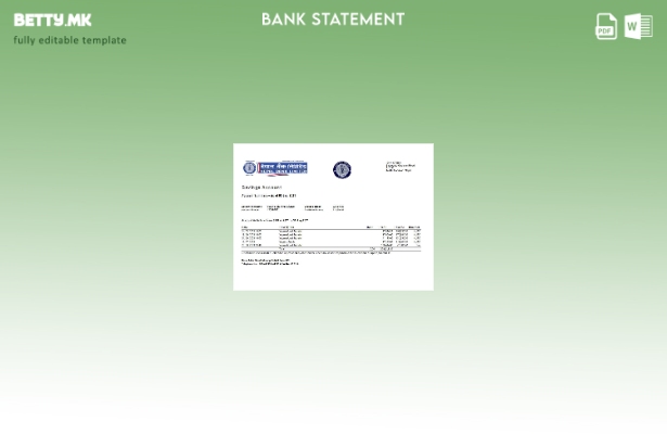 модерен стил Непал банка Непал банка извод шаблон ексел