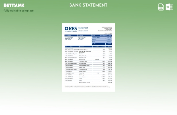 модерен стил Обединетото Кралство Кралската банка на Шкотска (RBS) шаблон за збо