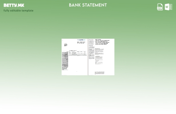 модерен стил Обединетото Кралство Шаблон за збор страници за извод од банка за с