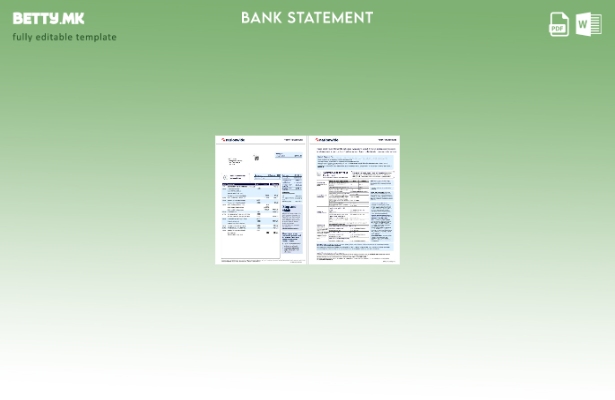 модерен стил Обединетото Кралство на национално ниво банкарски извод од тековнат